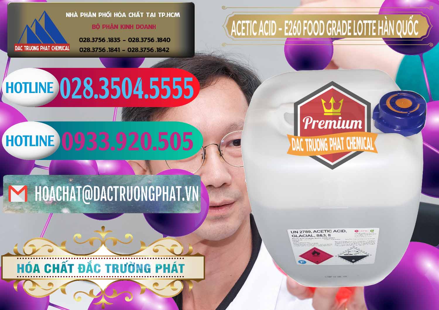 Cty chuyên phân phối & bán Acetic Acid – Axit Acetic E260 Food Grade Hàn Quốc Lotte Korea - 0003 - Cty bán ( phân phối ) hóa chất tại TP.HCM - truongphat.vn