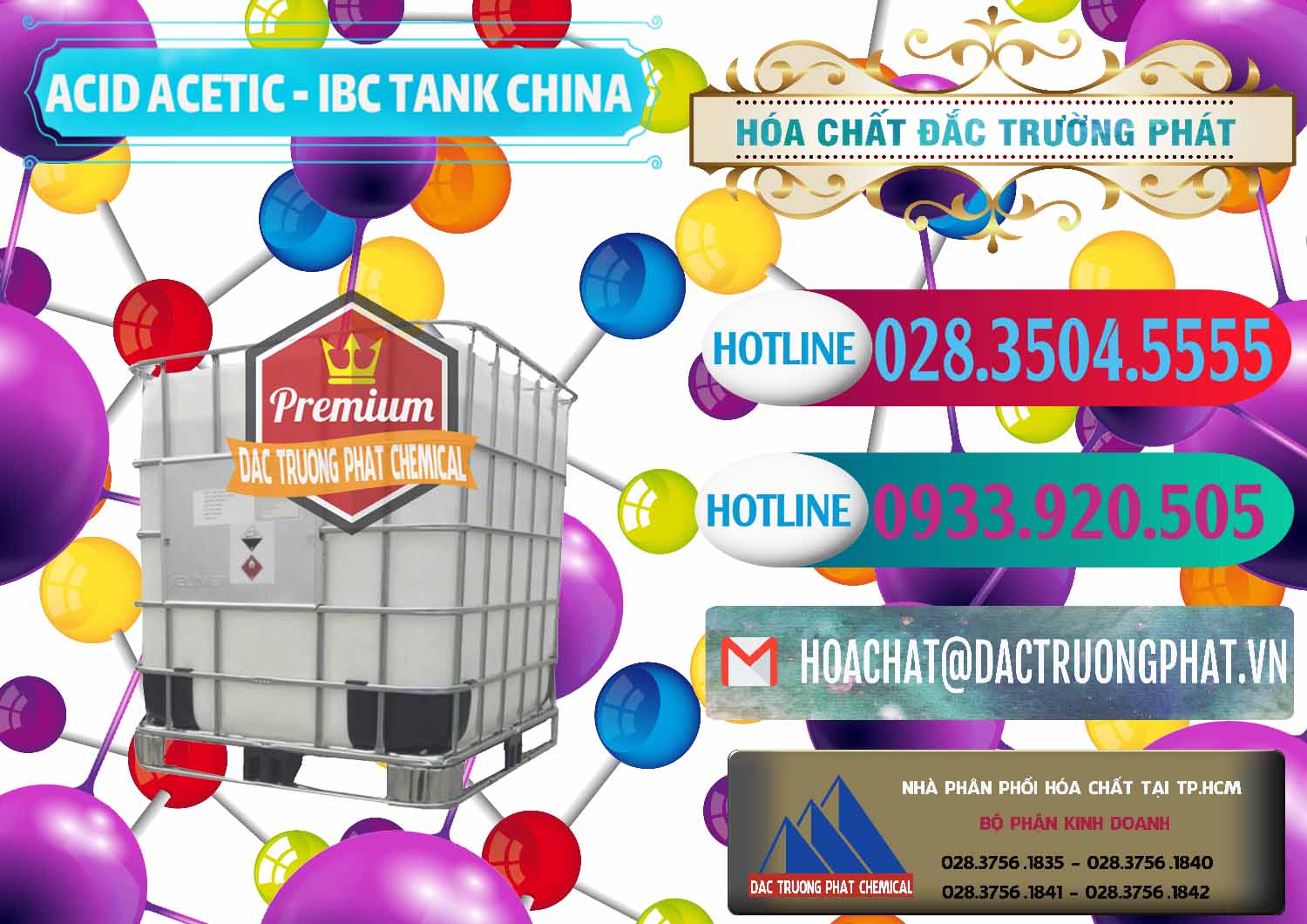 Cty chuyên phân phối & bán Acetic Acid – Axit Acetic Tank Bồn IBC Trung Quốc China - 0443 - Phân phối ( cung ứng ) hóa chất tại TP.HCM - truongphat.vn