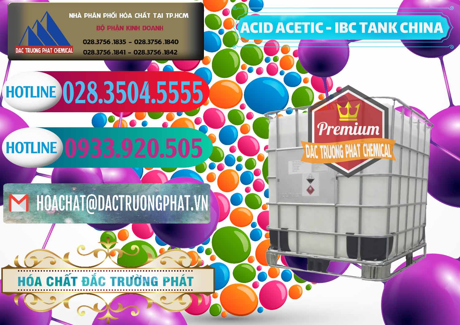 Công ty chuyên cung cấp và bán Acetic Acid – Axit Acetic Tank Bồn IBC Trung Quốc China - 0443 - Cty cung ứng và phân phối hóa chất tại TP.HCM - truongphat.vn