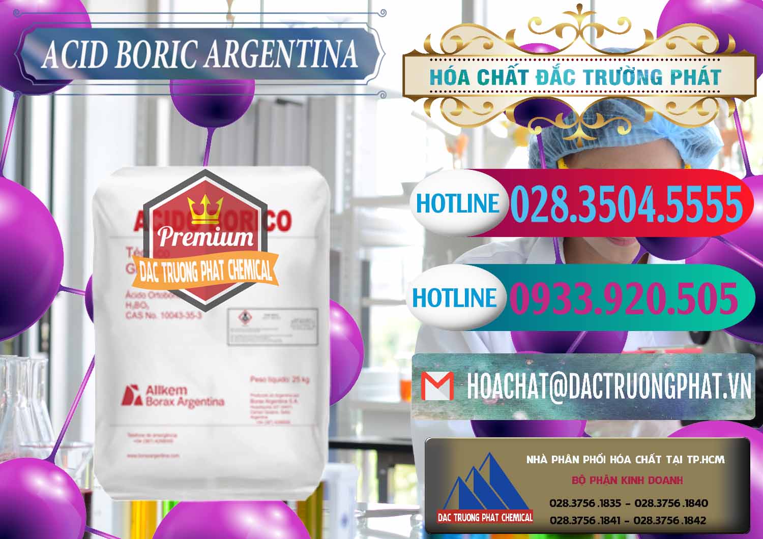 Nơi chuyên nhập khẩu và bán Acid Boric – Axit Boric H3BO3 99% Allkem Argentina - 0448 - Đơn vị chuyên phân phối ( cung ứng ) hóa chất tại TP.HCM - truongphat.vn
