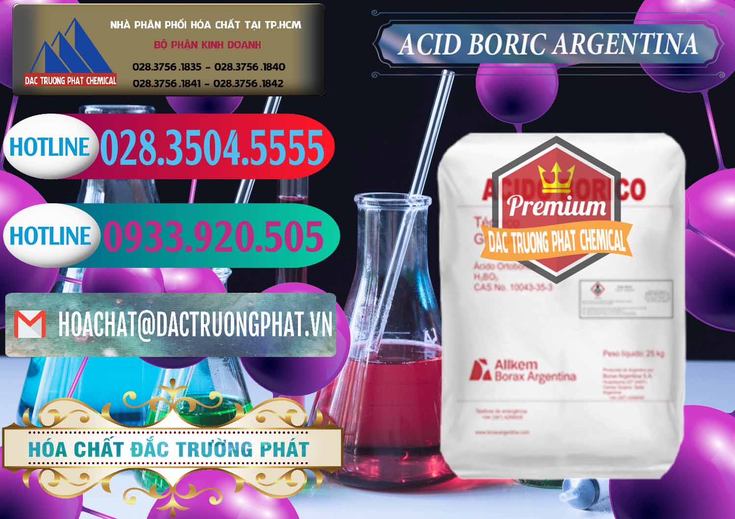 Chuyên bán _ phân phối Acid Boric – Axit Boric H3BO3 99% Allkem Argentina - 0448 - Nhập khẩu _ phân phối hóa chất tại TP.HCM - truongphat.vn