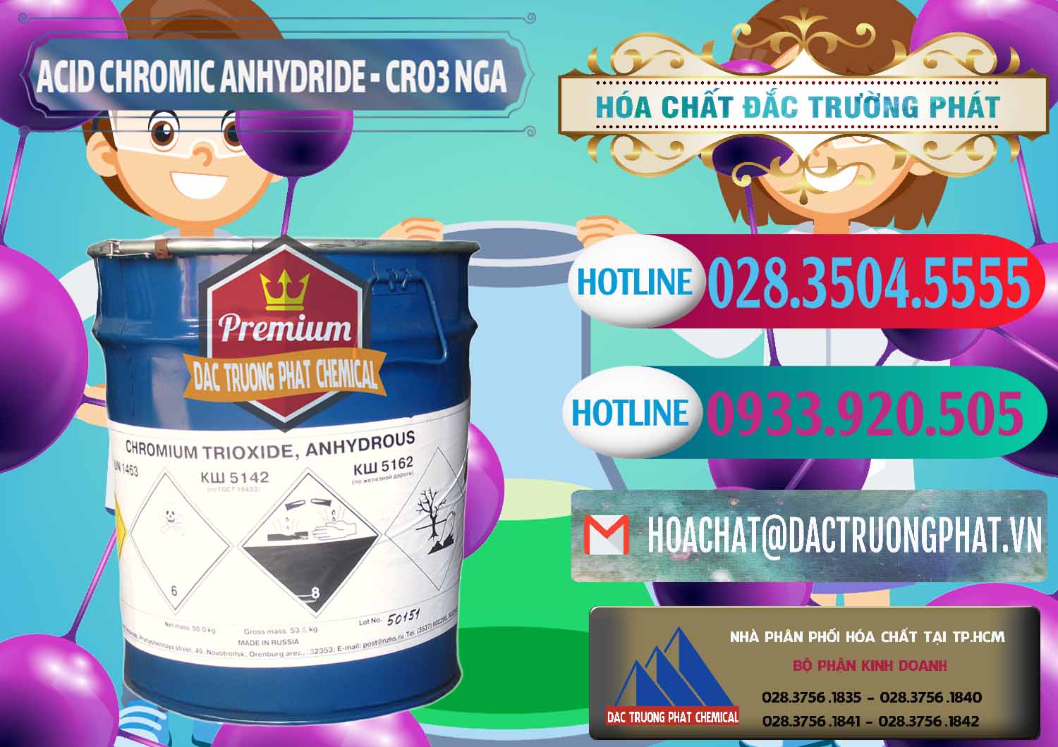 Phân phối - bán Acid Chromic Anhydride - Cromic CRO3 Nga Russia - 0006 - Nơi nhập khẩu và cung cấp hóa chất tại TP.HCM - truongphat.vn