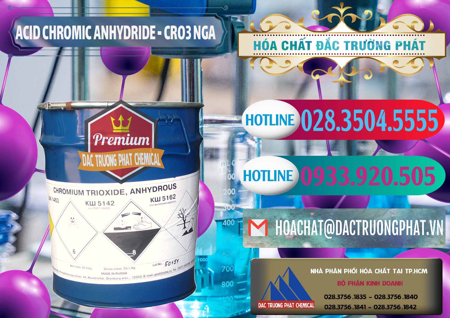 Nơi bán và cung ứng Acid Chromic Anhydride - Cromic CRO3 Nga Russia - 0006 - Đơn vị kinh doanh ( phân phối ) hóa chất tại TP.HCM - truongphat.vn