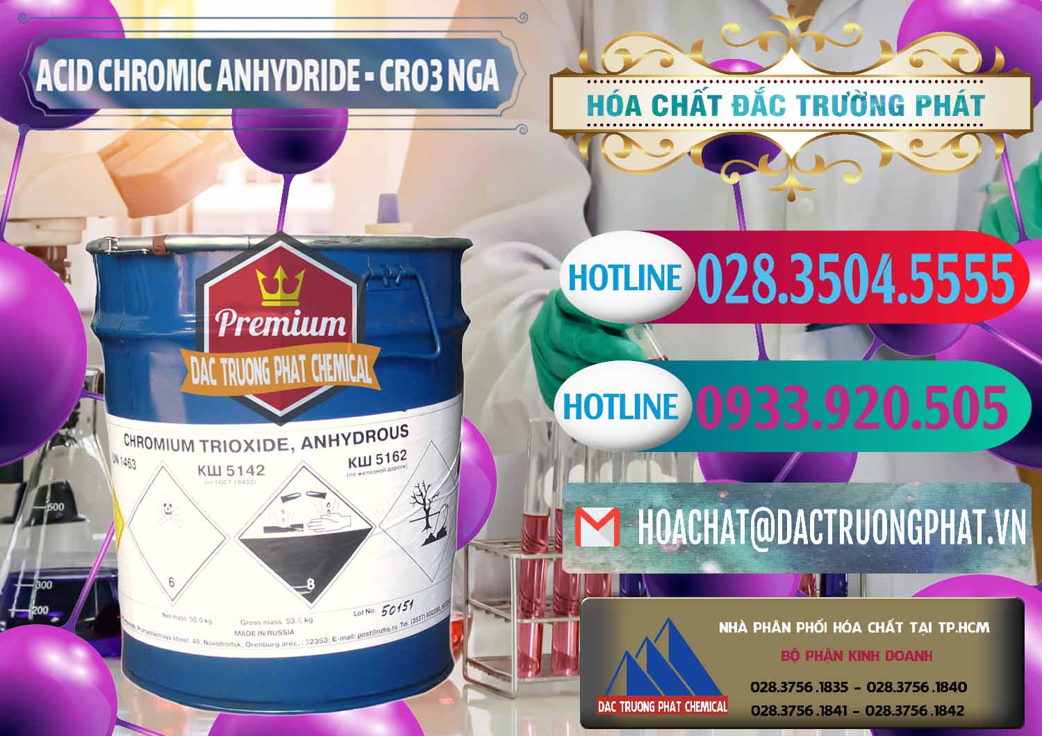 Đơn vị nhập khẩu & bán Acid Chromic Anhydride - Cromic CRO3 Nga Russia - 0006 - Nơi cung cấp - phân phối hóa chất tại TP.HCM - truongphat.vn