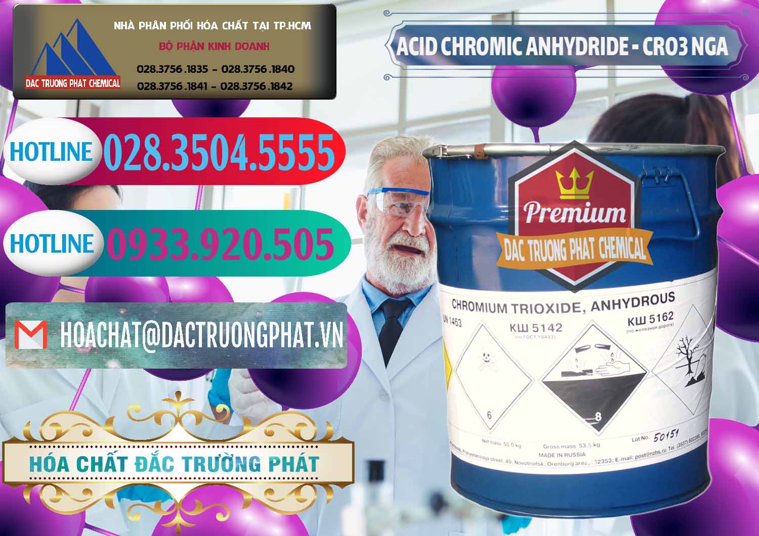 Kinh doanh - bán Acid Chromic Anhydride - Cromic CRO3 Nga Russia - 0006 - Cty chuyên phân phối và nhập khẩu hóa chất tại TP.HCM - truongphat.vn