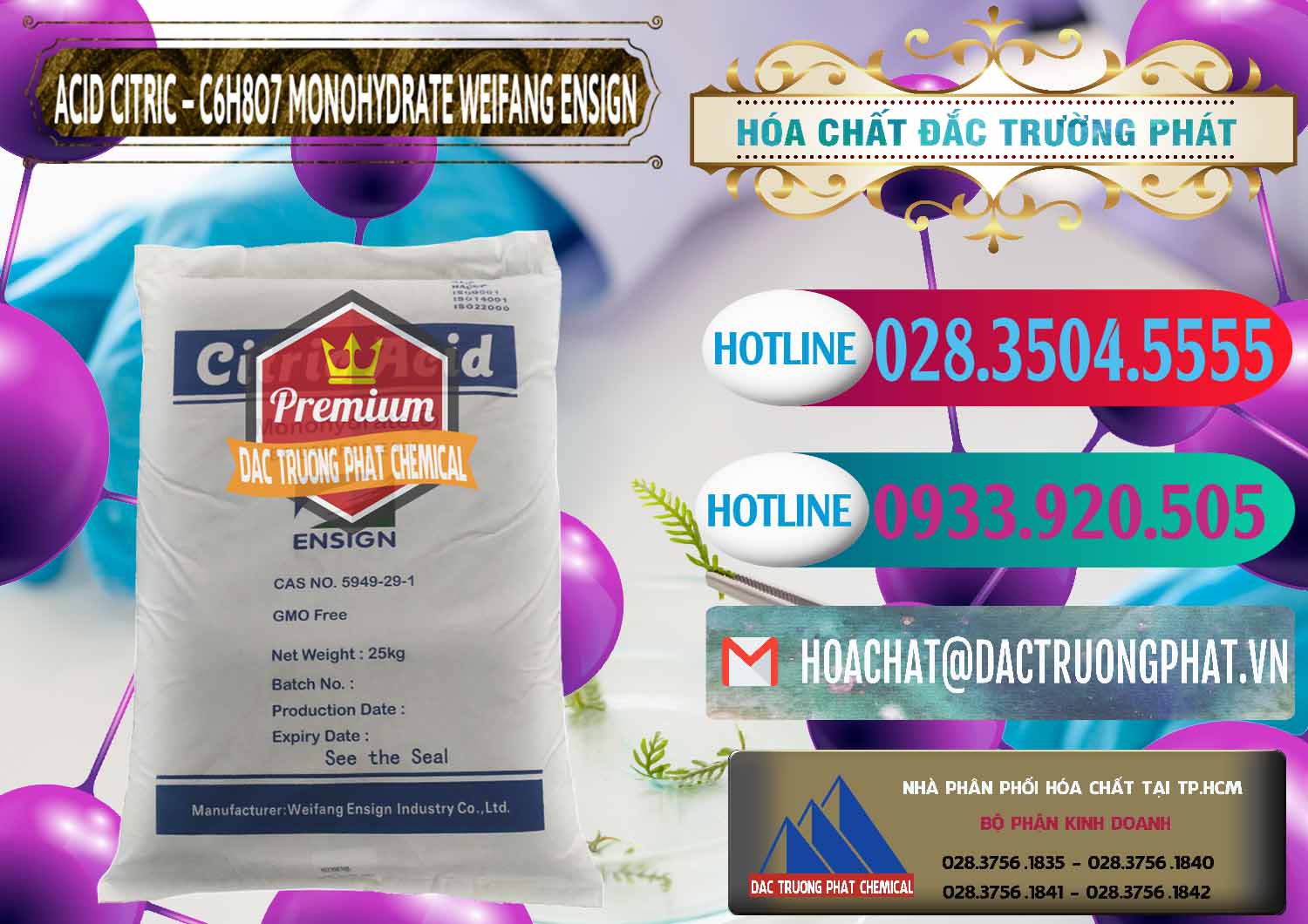 Phân phối ( bán ) Acid Citric - Axit Citric Monohydrate Weifang Trung Quốc China - 0009 - Đơn vị cung cấp & phân phối hóa chất tại TP.HCM - truongphat.vn
