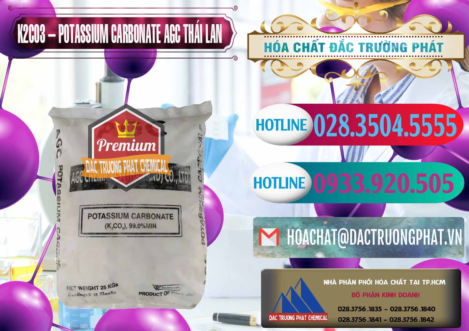 Công ty cung cấp & bán K2Co3 – Potassium Carbonate AGC Thái Lan Thailand - 0471 - Nhà phân phối ( cung cấp ) hóa chất tại TP.HCM - truongphat.vn
