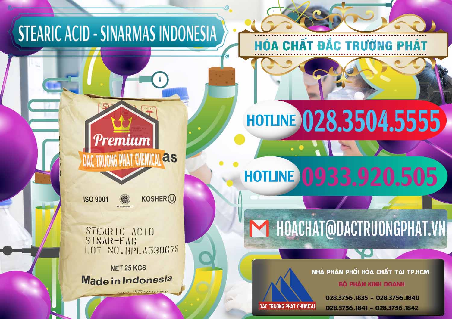 Nơi chuyên cung ứng _ bán Axit Stearic - Stearic Acid Sinarmas Indonesia - 0389 - Công ty phân phối - nhập khẩu hóa chất tại TP.HCM - truongphat.vn