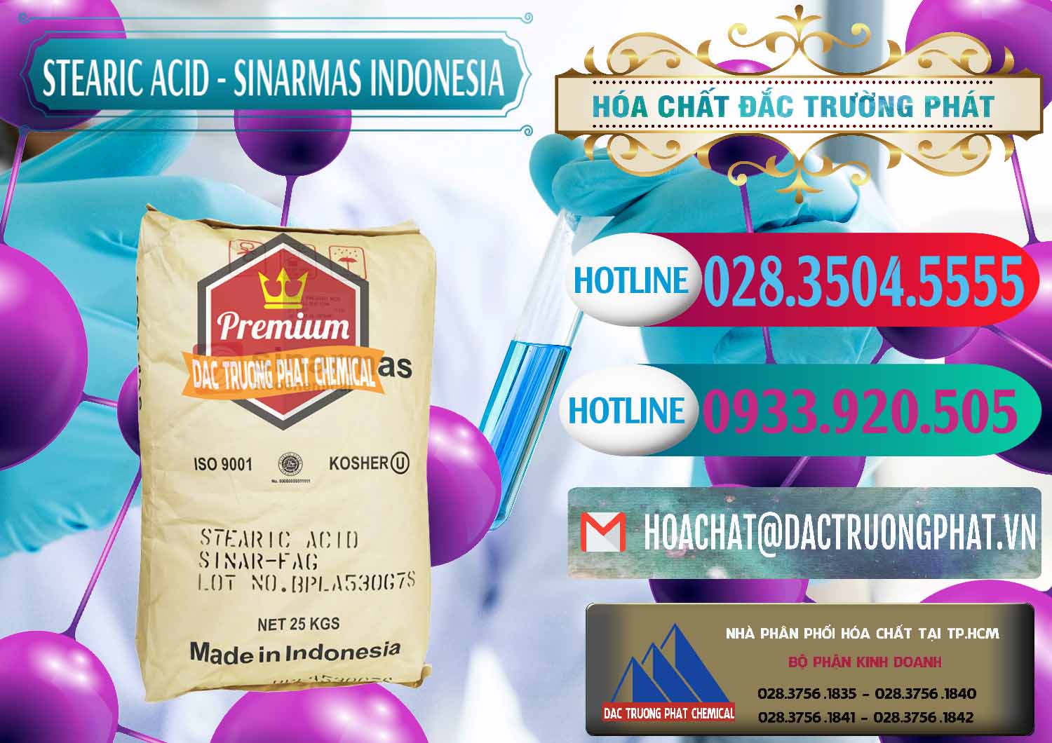 Đơn vị chuyên nhập khẩu ( bán ) Axit Stearic - Stearic Acid Sinarmas Indonesia - 0389 - Công ty cung cấp và phân phối hóa chất tại TP.HCM - truongphat.vn