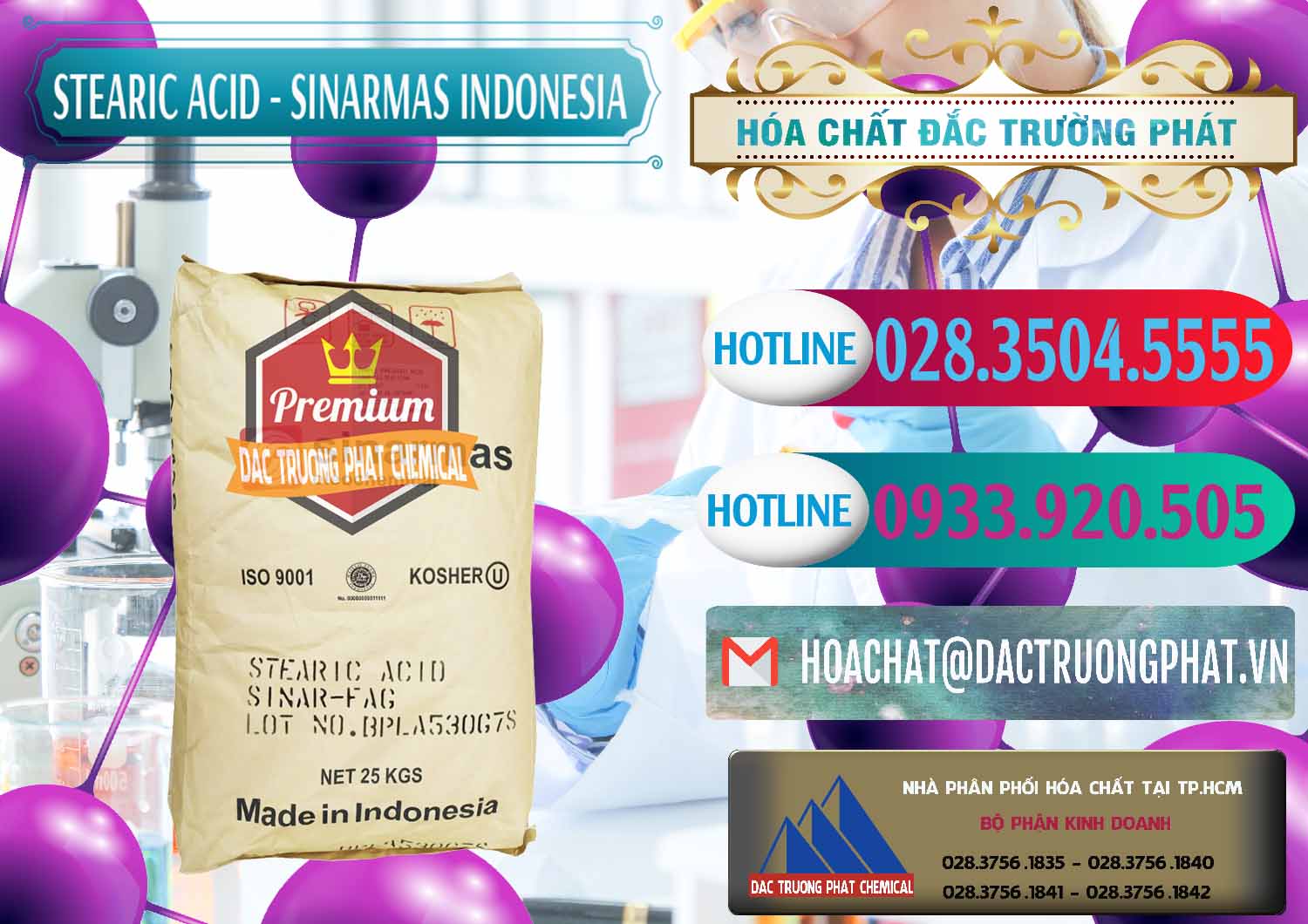 Cty bán & cung cấp Axit Stearic - Stearic Acid Sinarmas Indonesia - 0389 - Công ty chuyên phân phối _ nhập khẩu hóa chất tại TP.HCM - truongphat.vn