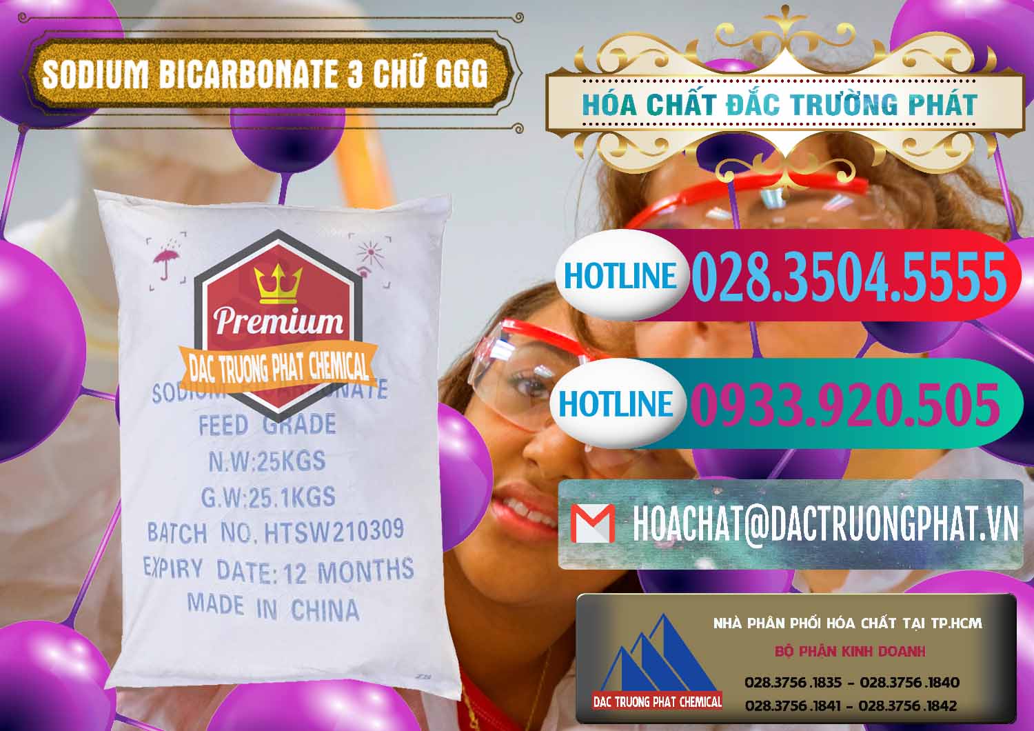 Nhập khẩu - bán Sodium Bicarbonate – Bicar NaHCO3 Food Grade 3 Chữ GGG Trung Quốc China - 0259 - Nhà phân phối - kinh doanh hóa chất tại TP.HCM - truongphat.vn