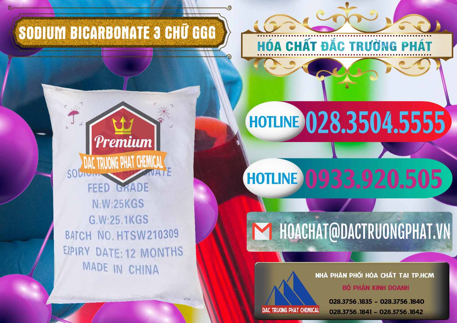 Kinh doanh ( bán ) Sodium Bicarbonate – Bicar NaHCO3 Food Grade 3 Chữ GGG Trung Quốc China - 0259 - Cty chuyên cung cấp ( kinh doanh ) hóa chất tại TP.HCM - truongphat.vn