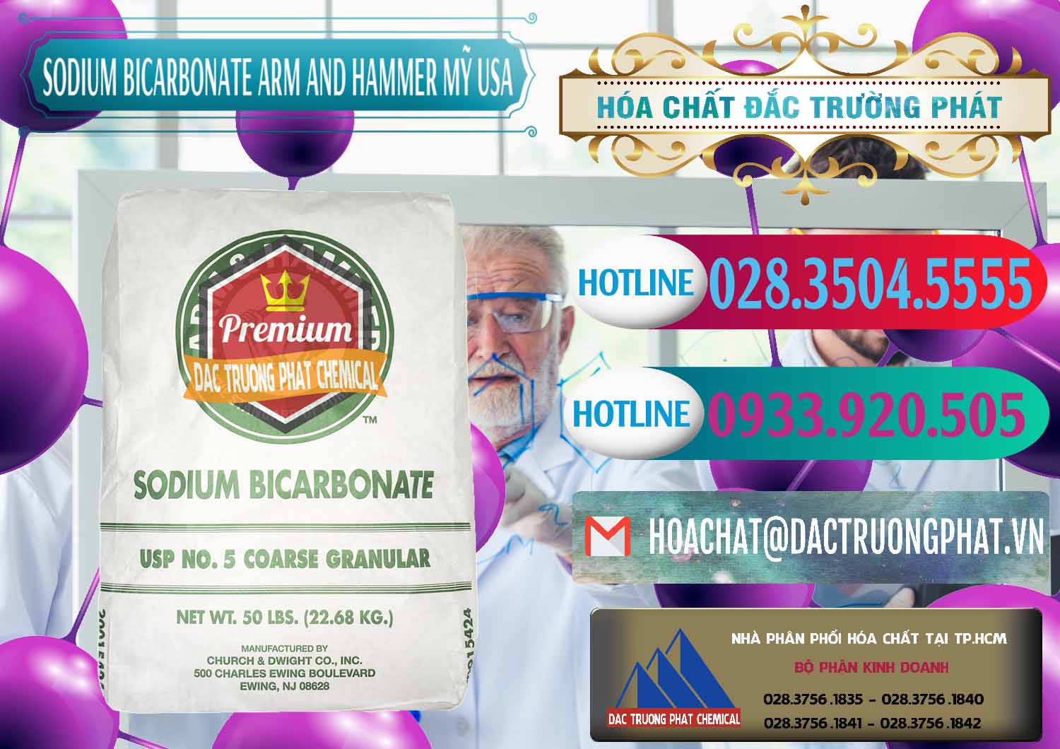 Đơn vị bán và cung ứng Sodium Bicarbonate – Bicar NaHCO3 Food Grade Arm And Hammer Mỹ USA - 0255 - Nơi chuyên bán _ cung cấp hóa chất tại TP.HCM - truongphat.vn