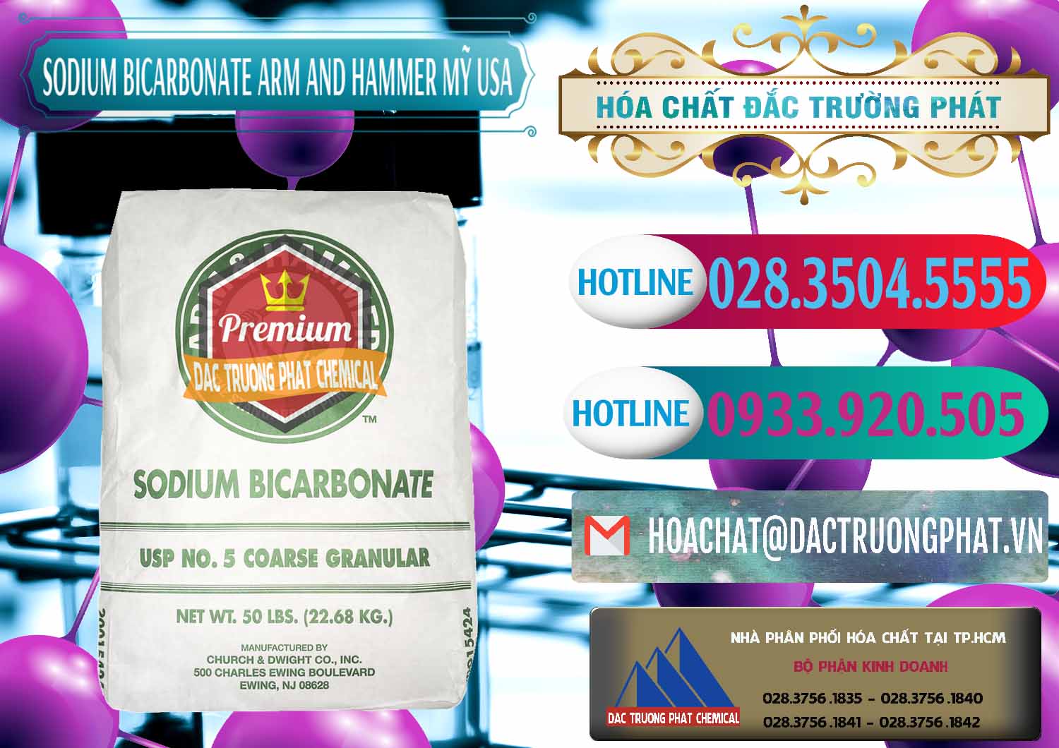 Cty chuyên bán ( cung ứng ) Sodium Bicarbonate – Bicar NaHCO3 Food Grade Arm And Hammer Mỹ USA - 0255 - Phân phối ( kinh doanh ) hóa chất tại TP.HCM - truongphat.vn