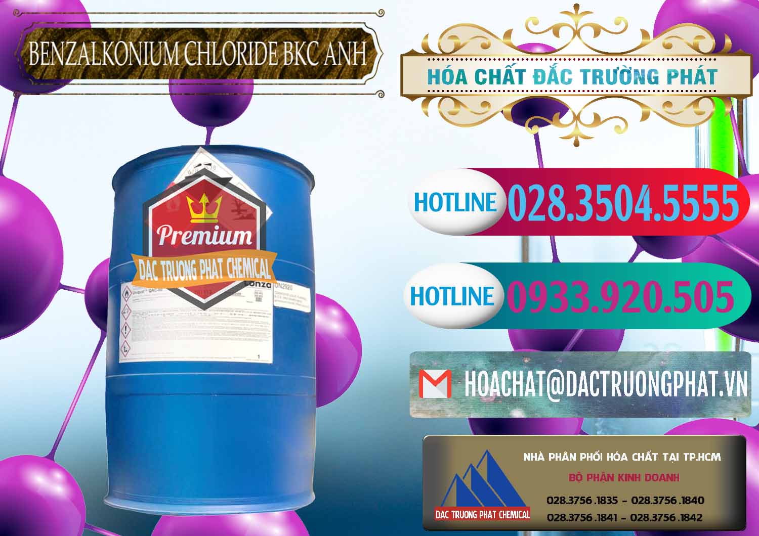 Đơn vị kinh doanh ( bán ) BKC - Benzalkonium Chloride 80% Anh Quốc Uk Kingdoms - 0457 - Nhà phân phối - kinh doanh hóa chất tại TP.HCM - truongphat.vn
