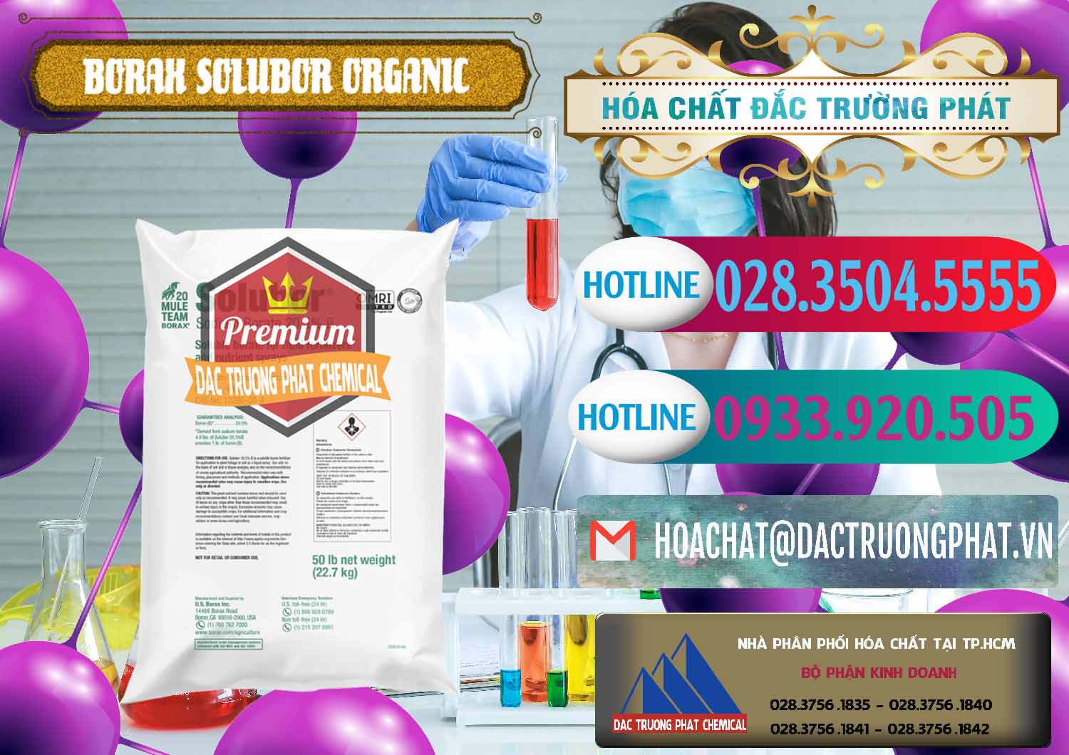 Nơi cung ứng và bán Borax Hữu Cơ Solubor Organic Mỹ Usa - Mule 20 Team - 0458 - Cty cung ứng ( phân phối ) hóa chất tại TP.HCM - truongphat.vn