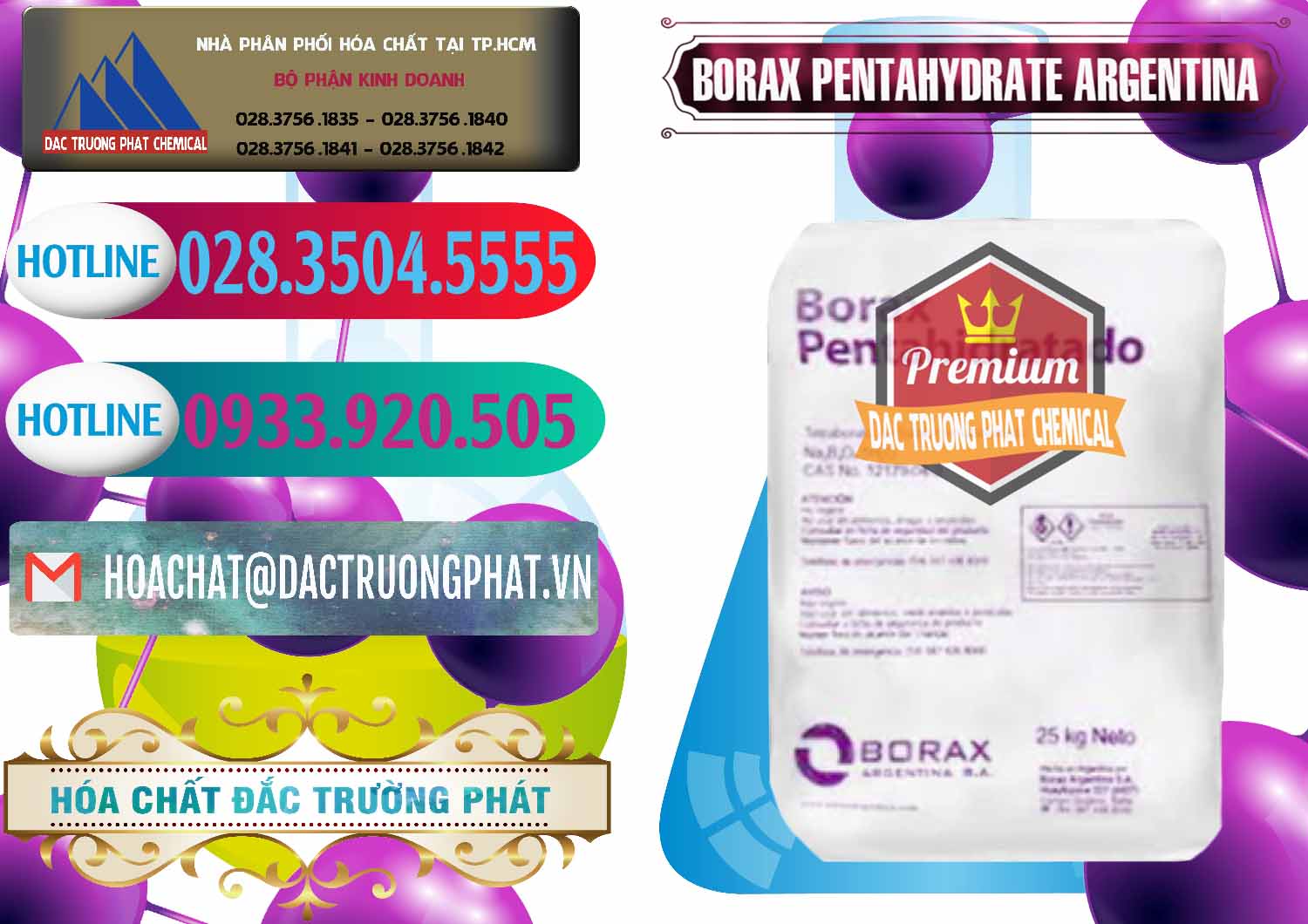 Nơi cung ứng ( bán ) Borax Pentahydrate Argentina - 0447 - Nơi chuyên phân phối - kinh doanh hóa chất tại TP.HCM - truongphat.vn
