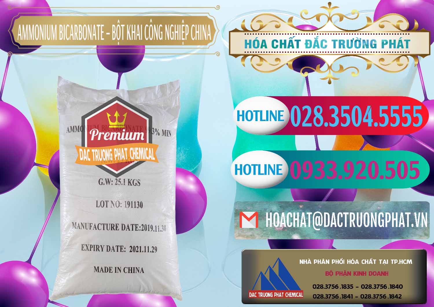 Nhà nhập khẩu & bán Ammonium Bicarbonate – Bột Khai Công Nghiệp Trung Quốc China - 0020 - Nhập khẩu và cung cấp hóa chất tại TP.HCM - truongphat.vn