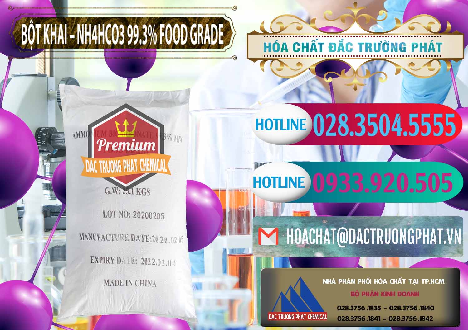 Công ty chuyên kinh doanh và bán Ammonium Bicarbonate – Bột Khai NH4HCO3 Food Grade Trung Quốc China - 0019 - Nơi chuyên kinh doanh và cung cấp hóa chất tại TP.HCM - truongphat.vn