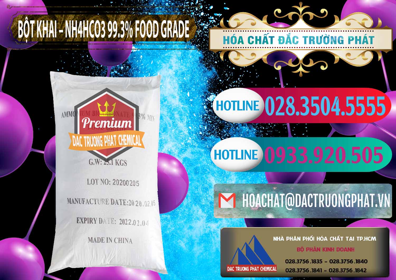 Chuyên kinh doanh và bán Ammonium Bicarbonate – Bột Khai NH4HCO3 Food Grade Trung Quốc China - 0019 - Nhà cung cấp _ kinh doanh hóa chất tại TP.HCM - truongphat.vn