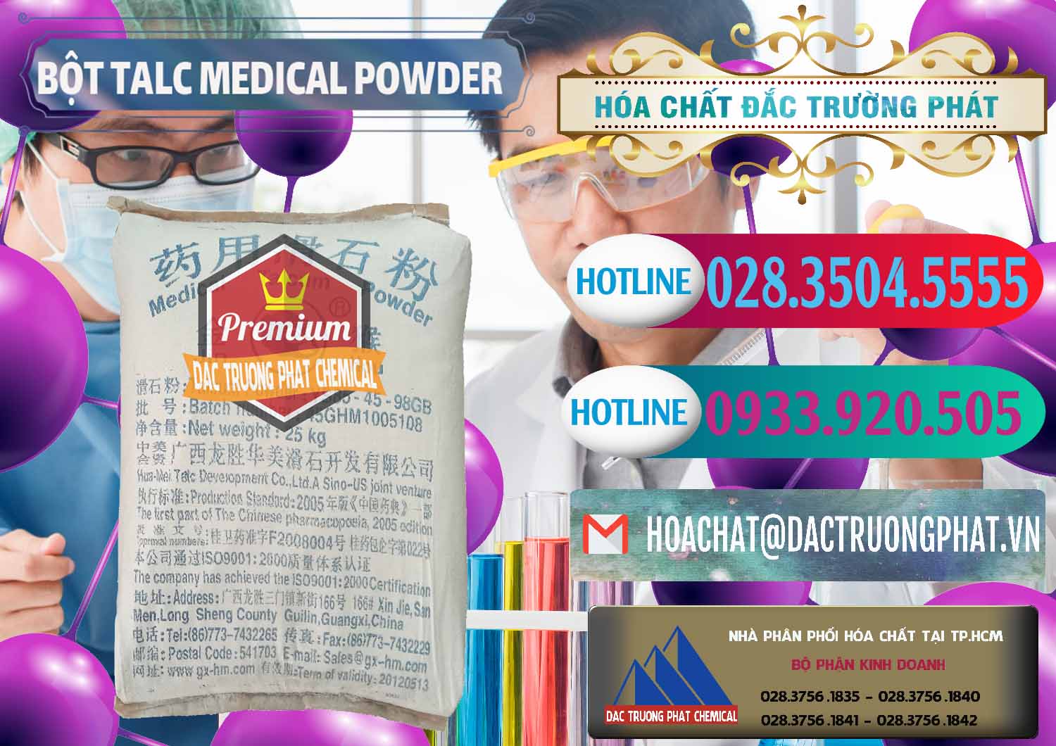 Cty chuyên bán và cung ứng Bột Talc Medical Powder Trung Quốc China - 0036 - Nhà phân phối ( bán ) hóa chất tại TP.HCM - truongphat.vn