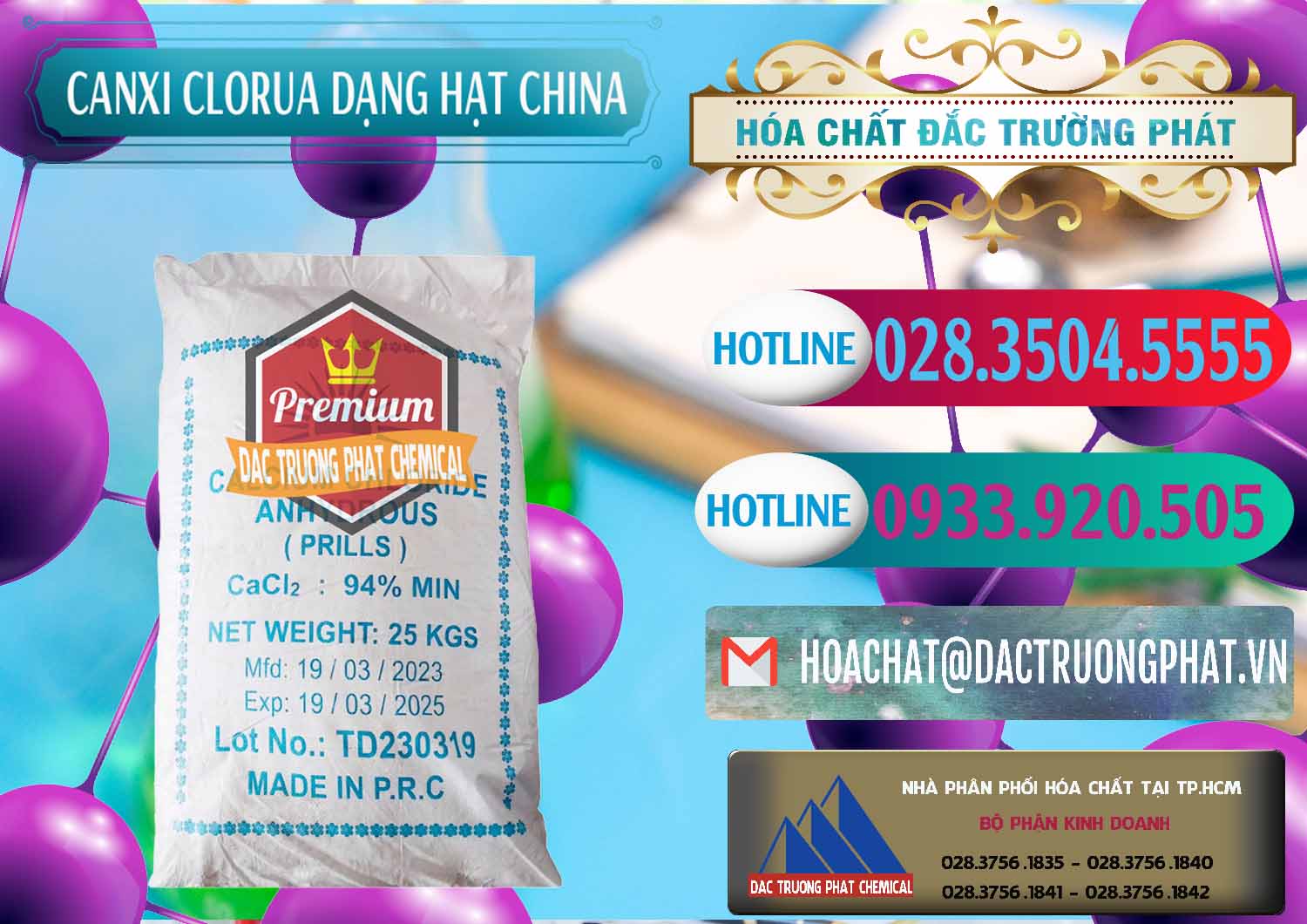 Chuyên cung ứng - bán CaCl2 – Canxi Clorua 94% Dạng Hạt Trung Quốc China - 0373 - Nơi chuyên nhập khẩu và cung cấp hóa chất tại TP.HCM - truongphat.vn