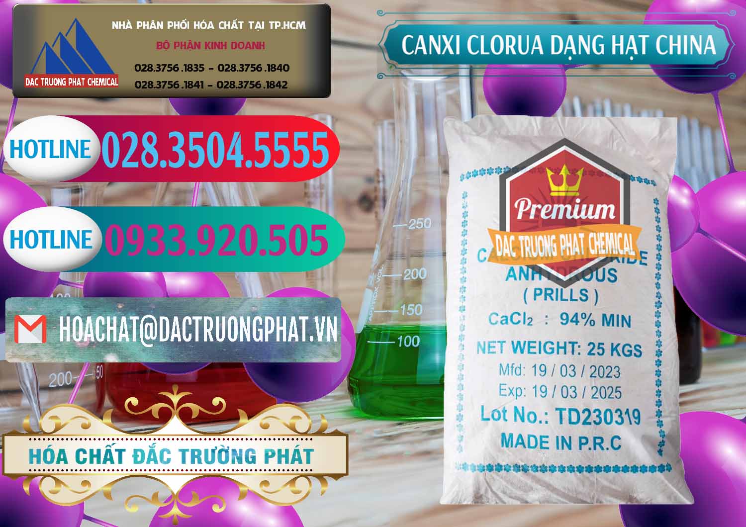 Nơi chuyên nhập khẩu - bán CaCl2 – Canxi Clorua 94% Dạng Hạt Trung Quốc China - 0373 - Đơn vị chuyên cung cấp _ bán hóa chất tại TP.HCM - truongphat.vn