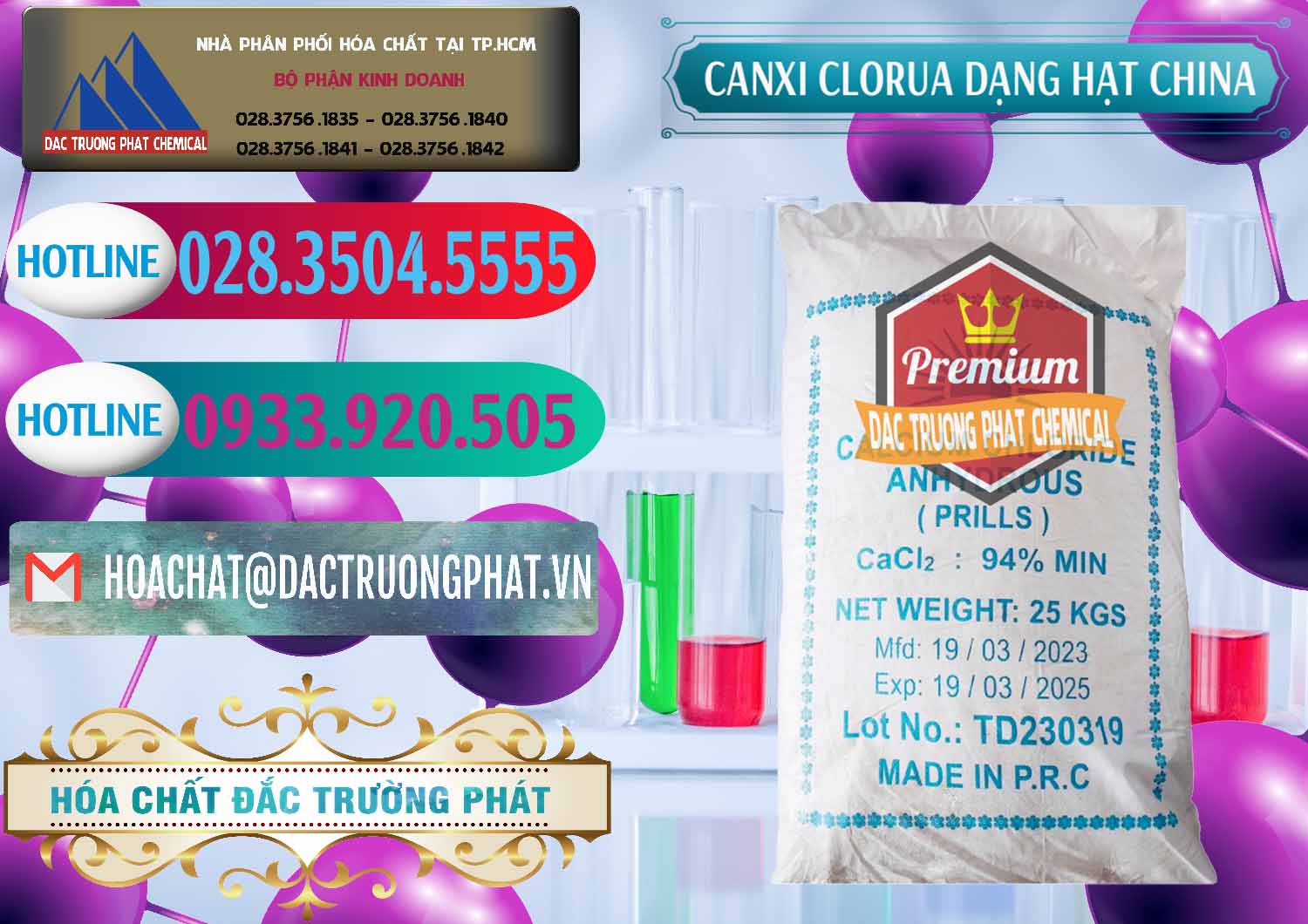 Công ty cung cấp và bán CaCl2 – Canxi Clorua 94% Dạng Hạt Trung Quốc China - 0373 - Phân phối ( nhập khẩu ) hóa chất tại TP.HCM - truongphat.vn