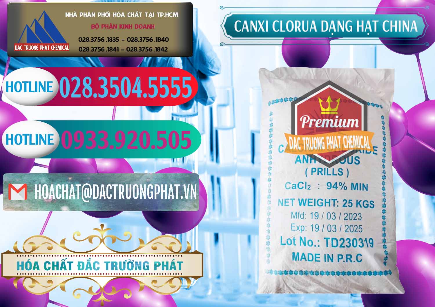 Công ty kinh doanh ( bán ) CaCl2 – Canxi Clorua 94% Dạng Hạt Trung Quốc China - 0373 - Chuyên phân phối và cung cấp hóa chất tại TP.HCM - truongphat.vn