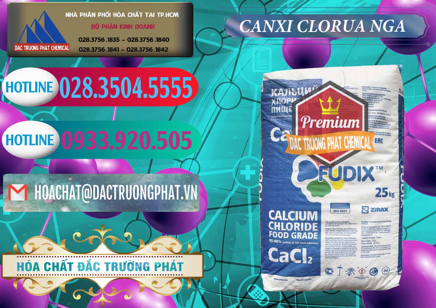 Cty bán _ phân phối CaCl2 – Canxi Clorua Nga Russia - 0430 - Nhà nhập khẩu ( phân phối ) hóa chất tại TP.HCM - truongphat.vn