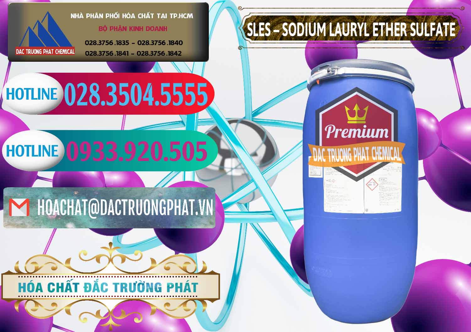 Đơn vị chuyên nhập khẩu - bán Chất Tạo Bọt Sles - Sodium Lauryl Ether Sulphate Kao Indonesia - 0046 - Chuyên nhập khẩu & phân phối hóa chất tại TP.HCM - truongphat.vn