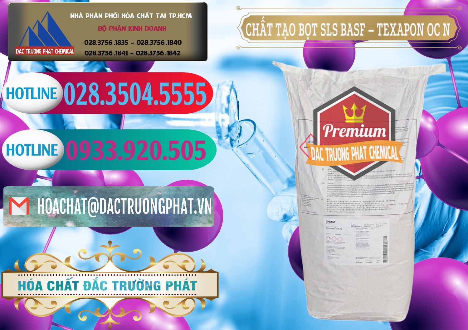 Cty bán và phân phối Chất Tạo Bọt SLS - Sodium Lauryl Sulfate BASF Texapon OC N - 0049 - Nhà phân phối - cung cấp hóa chất tại TP.HCM - truongphat.vn