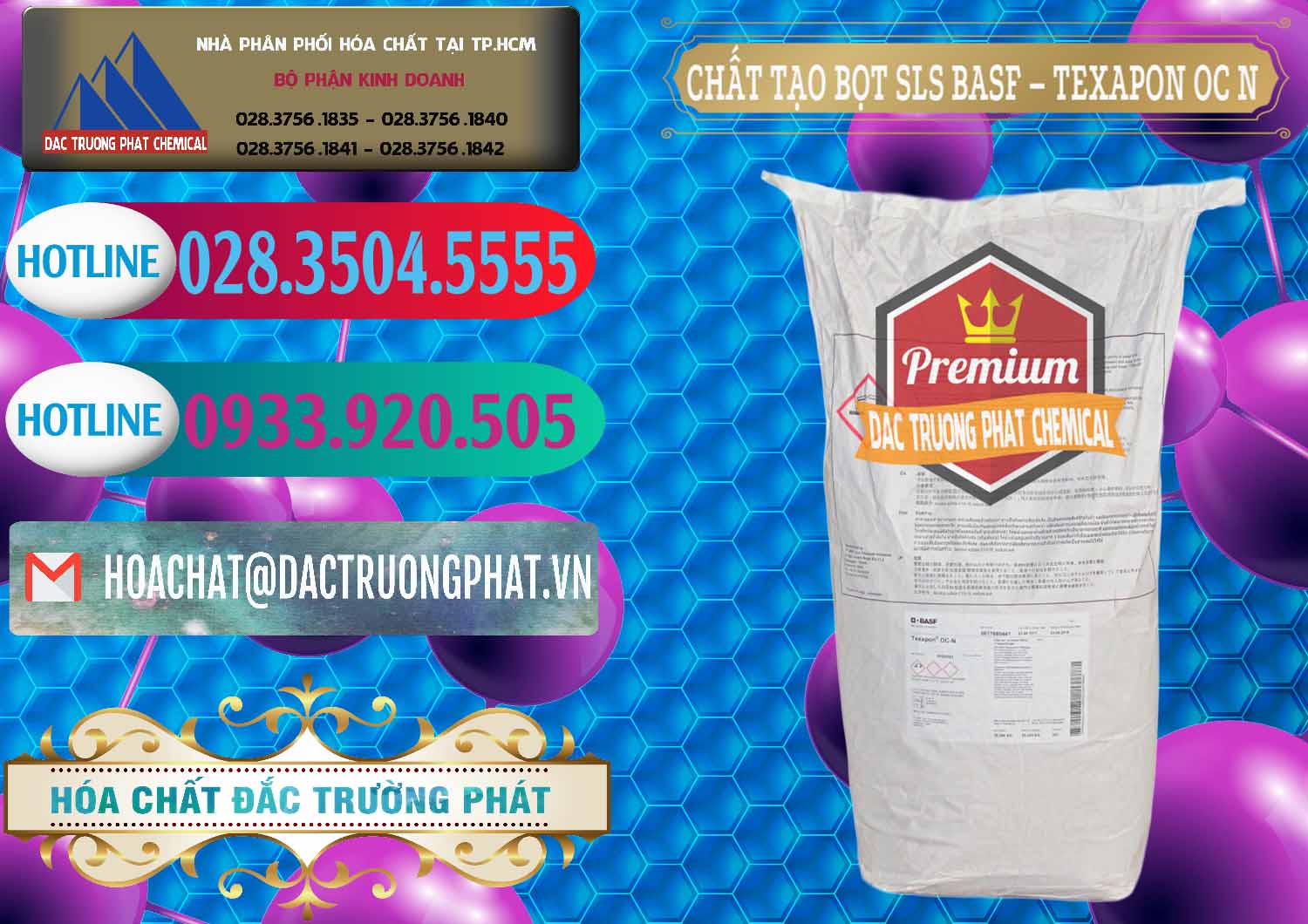 Nơi bán và cung ứng Chất Tạo Bọt SLS - Sodium Lauryl Sulfate BASF Texapon OC N - 0049 - Nơi phân phối & cung ứng hóa chất tại TP.HCM - truongphat.vn