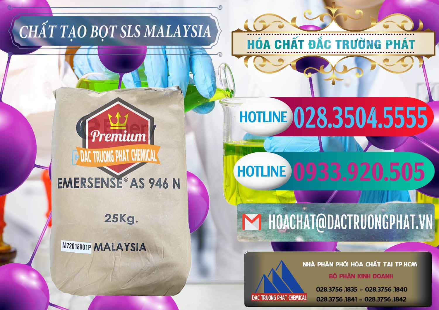 Công ty chuyên bán & cung cấp Chất Tạo Bọt SLS Emery - Emersense AS 946N Mã Lai Malaysia - 0423 - Đơn vị chuyên cung cấp - nhập khẩu hóa chất tại TP.HCM - truongphat.vn