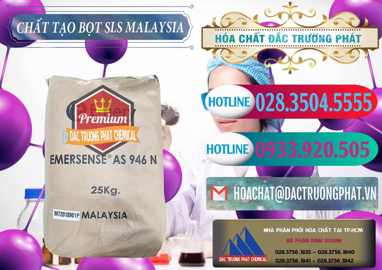 Công ty chuyên cung cấp & bán Chất Tạo Bọt SLS Emery - Emersense AS 946N Mã Lai Malaysia - 0423 - Cty chuyên cung cấp & nhập khẩu hóa chất tại TP.HCM - truongphat.vn