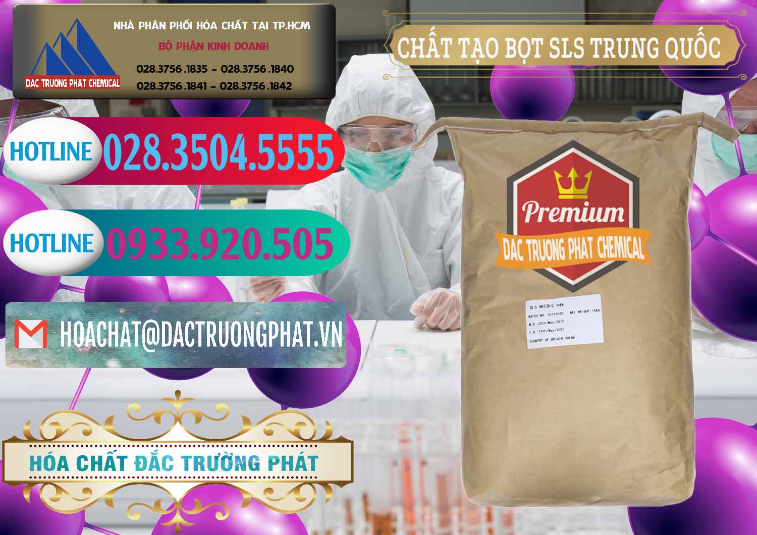 Kinh doanh và bán Chất Tạo Bọt SLS - Sodium Lauryl Sulfate Trung Quốc China - 0048 - Đơn vị chuyên cung ứng & phân phối hóa chất tại TP.HCM - truongphat.vn