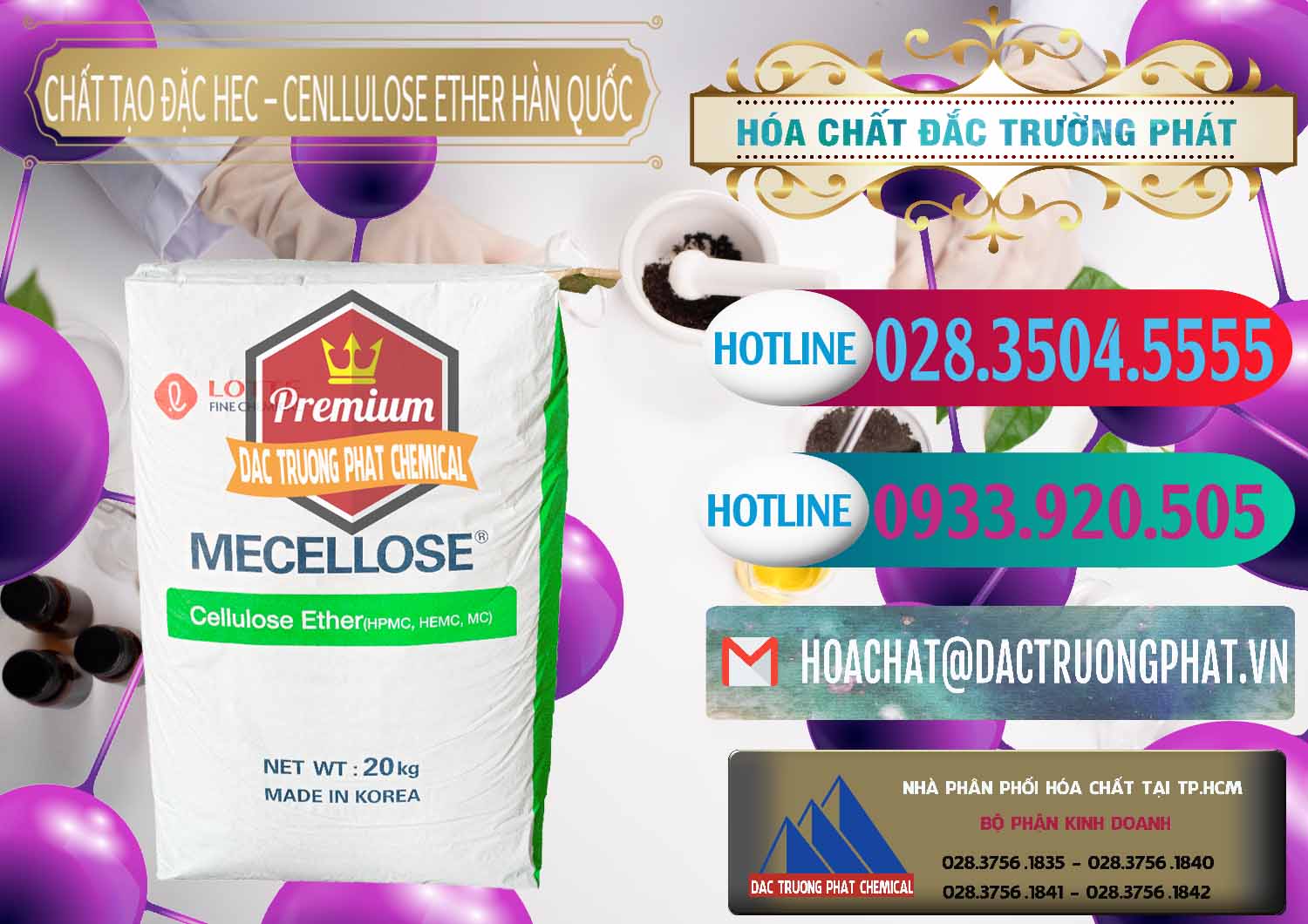Nơi bán và phân phối Chất Tạo Đặc Hec Mecellose – Cenllulose Ether Lotte Hàn Quốc Korea - 0050 - Công ty cung cấp - nhập khẩu hóa chất tại TP.HCM - truongphat.vn