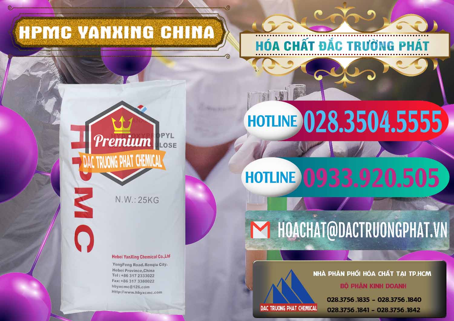 Công ty chuyên nhập khẩu và bán Chất Tạo Đặc HPMC - Hydroxypropyl Methyl Cellulose Yanxing Trung Quốc China - 0483 - Đơn vị kinh doanh ( phân phối ) hóa chất tại TP.HCM - truongphat.vn