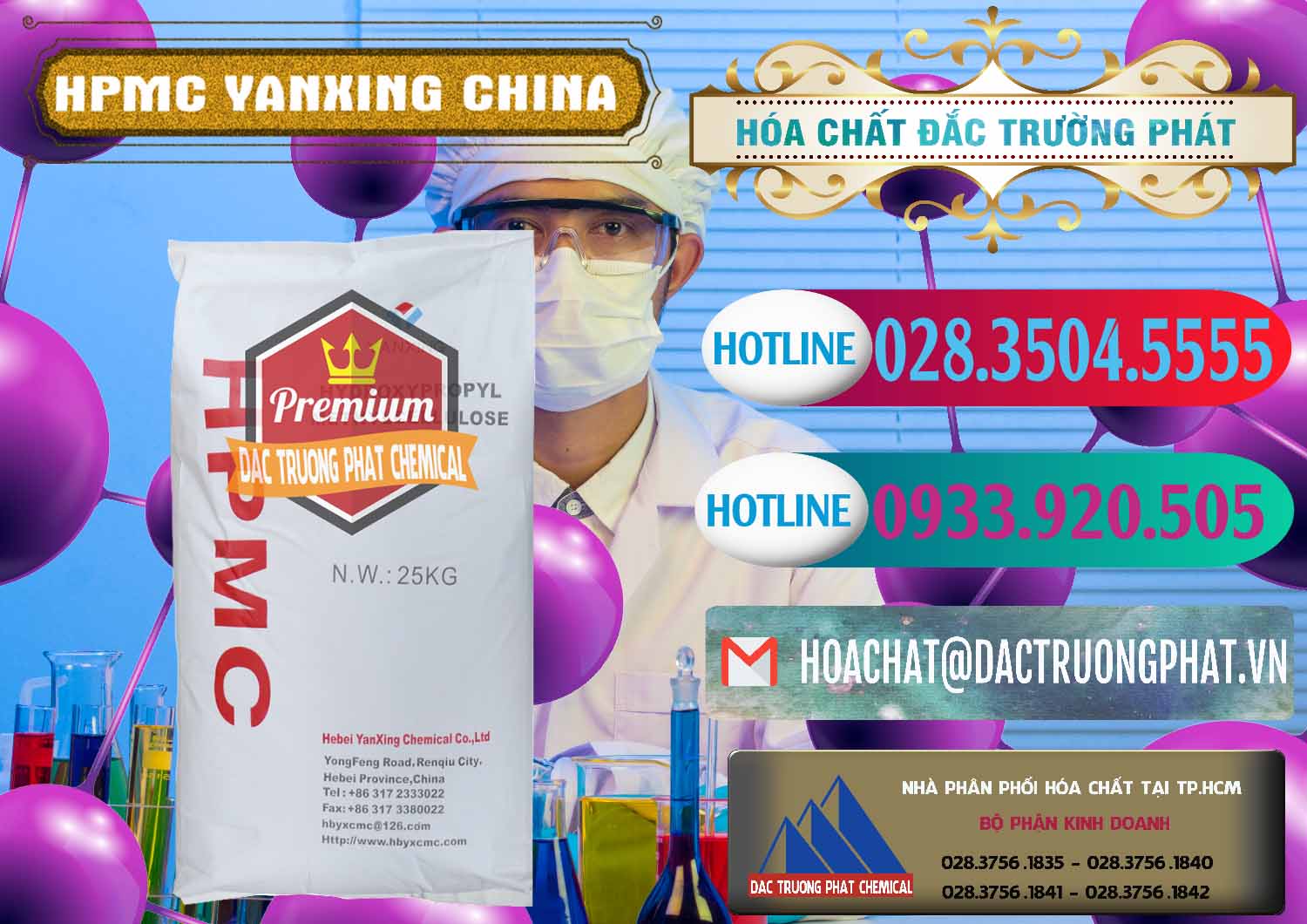 Cung cấp - bán Chất Tạo Đặc HPMC - Hydroxypropyl Methyl Cellulose Yanxing Trung Quốc China - 0483 - Nhà cung cấp và phân phối hóa chất tại TP.HCM - truongphat.vn