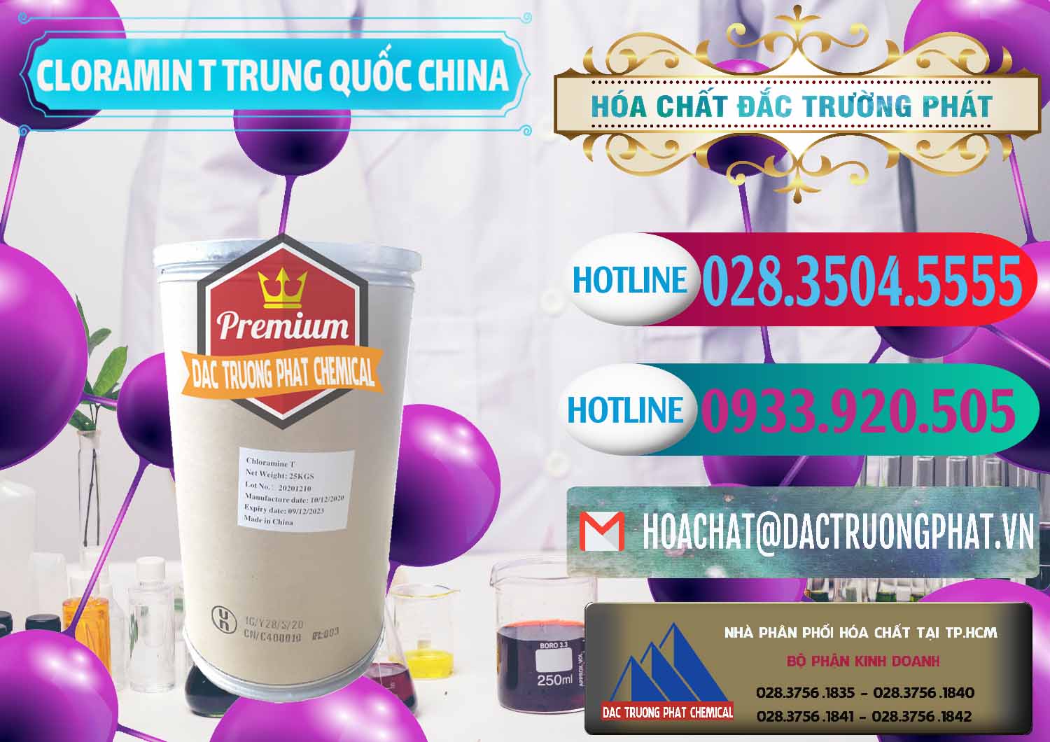 Đơn vị chuyên bán & cung cấp Cloramin T Khử Trùng, Diệt Khuẩn Trung Quốc China - 0301 - Đơn vị chuyên bán - phân phối hóa chất tại TP.HCM - truongphat.vn