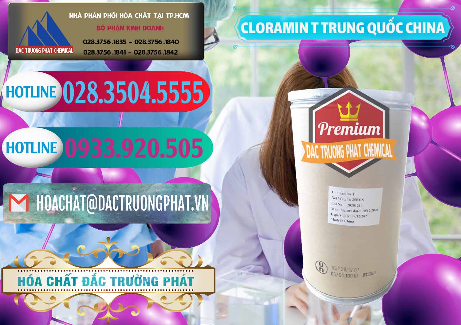 Cty chuyên phân phối và bán Cloramin T Khử Trùng, Diệt Khuẩn Trung Quốc China - 0301 - Đơn vị cung cấp ( phân phối ) hóa chất tại TP.HCM - truongphat.vn