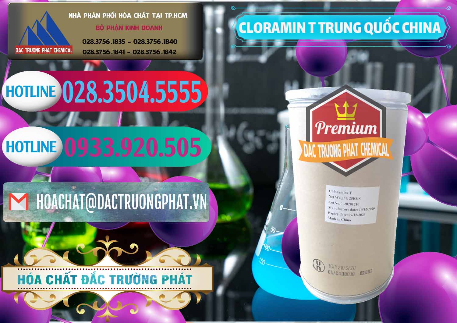 Nơi bán & phân phối Cloramin T Khử Trùng, Diệt Khuẩn Trung Quốc China - 0301 - Chuyên kinh doanh & cung cấp hóa chất tại TP.HCM - truongphat.vn