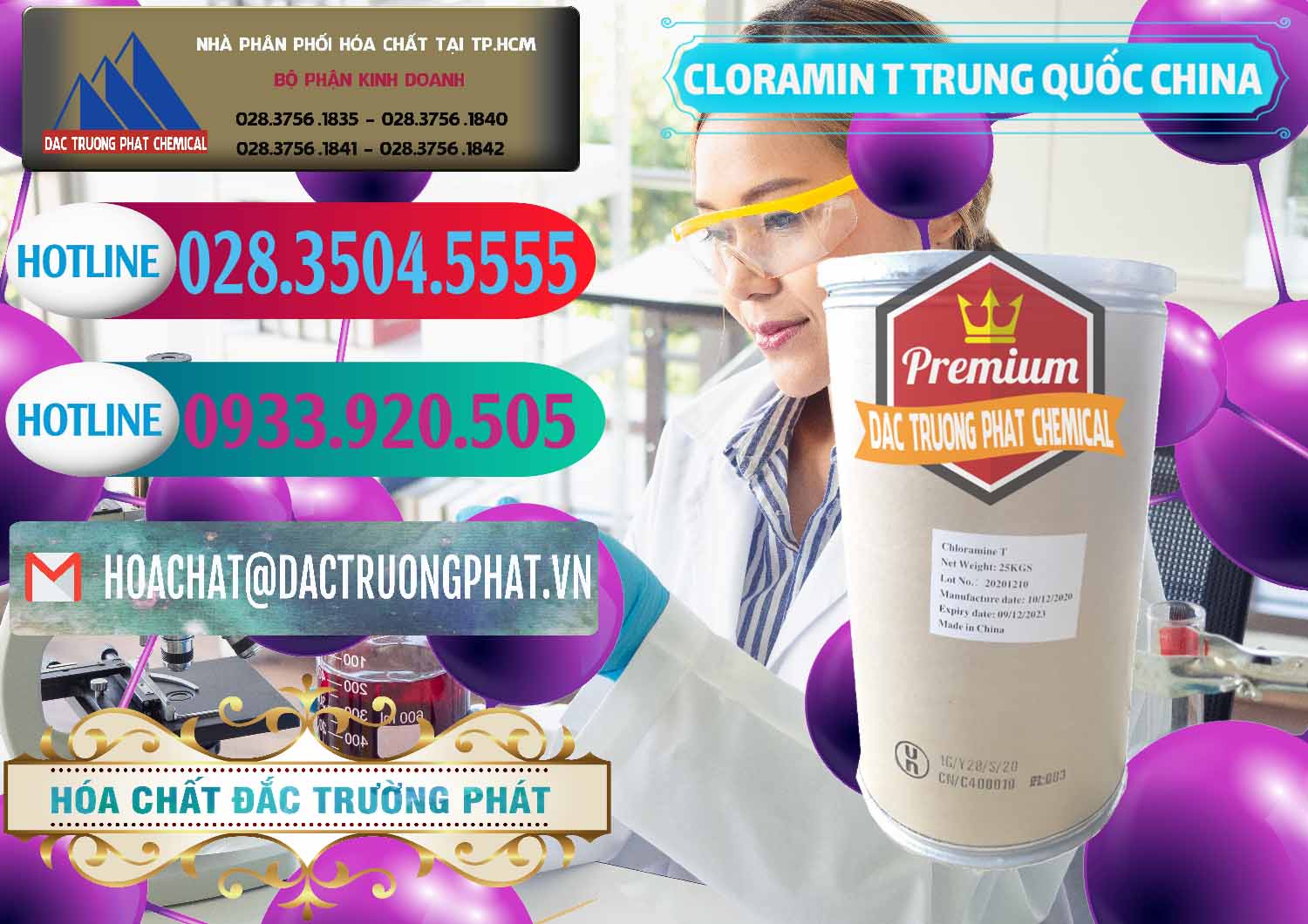 Chuyên cung cấp và bán Cloramin T Khử Trùng, Diệt Khuẩn Trung Quốc China - 0301 - Đơn vị phân phối ( cung cấp ) hóa chất tại TP.HCM - truongphat.vn