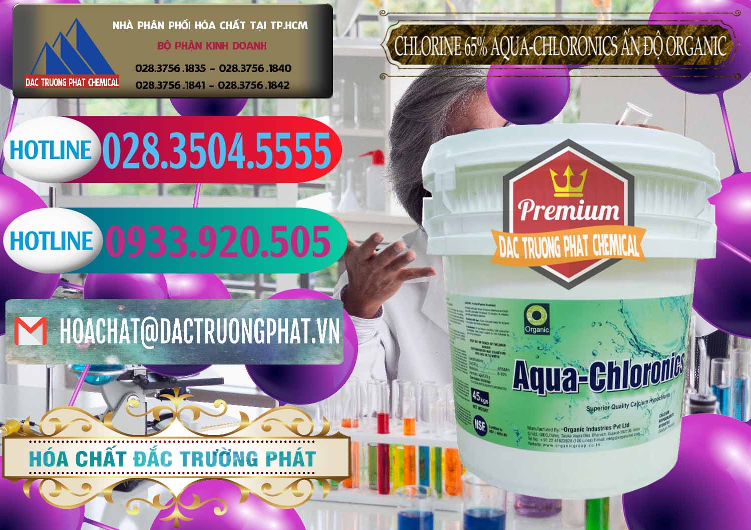 Nhà phân phối - bán Chlorine – Clorin 65% Aqua-Chloronics Ấn Độ Organic India - 0210 - Công ty phân phối & cung cấp hóa chất tại TP.HCM - truongphat.vn