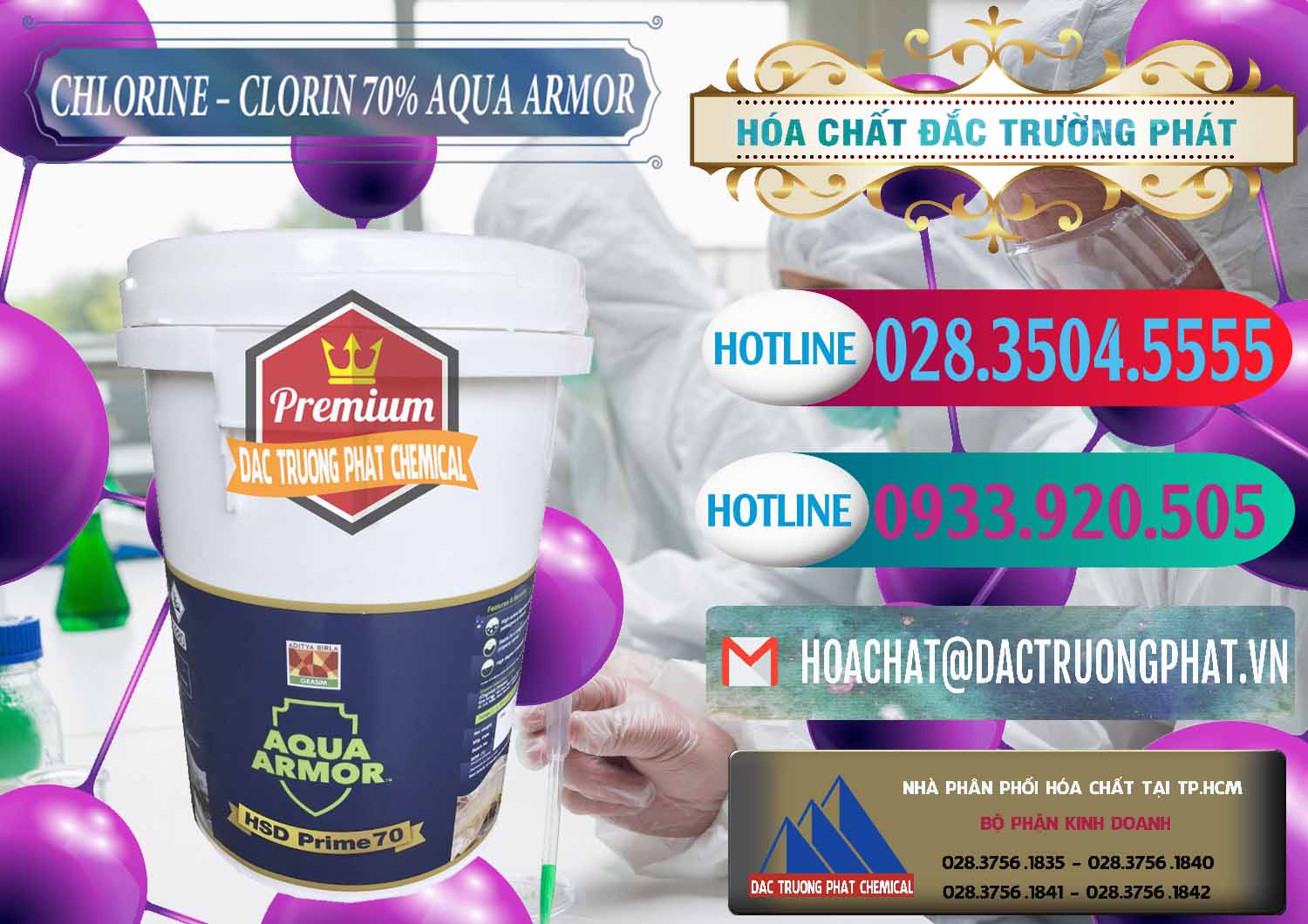 Nhà phân phối & bán Chlorine – Clorin 70% Aqua Armor Aditya Birla Grasim Ấn Độ India - 0241 - Nơi cung cấp - phân phối hóa chất tại TP.HCM - truongphat.vn