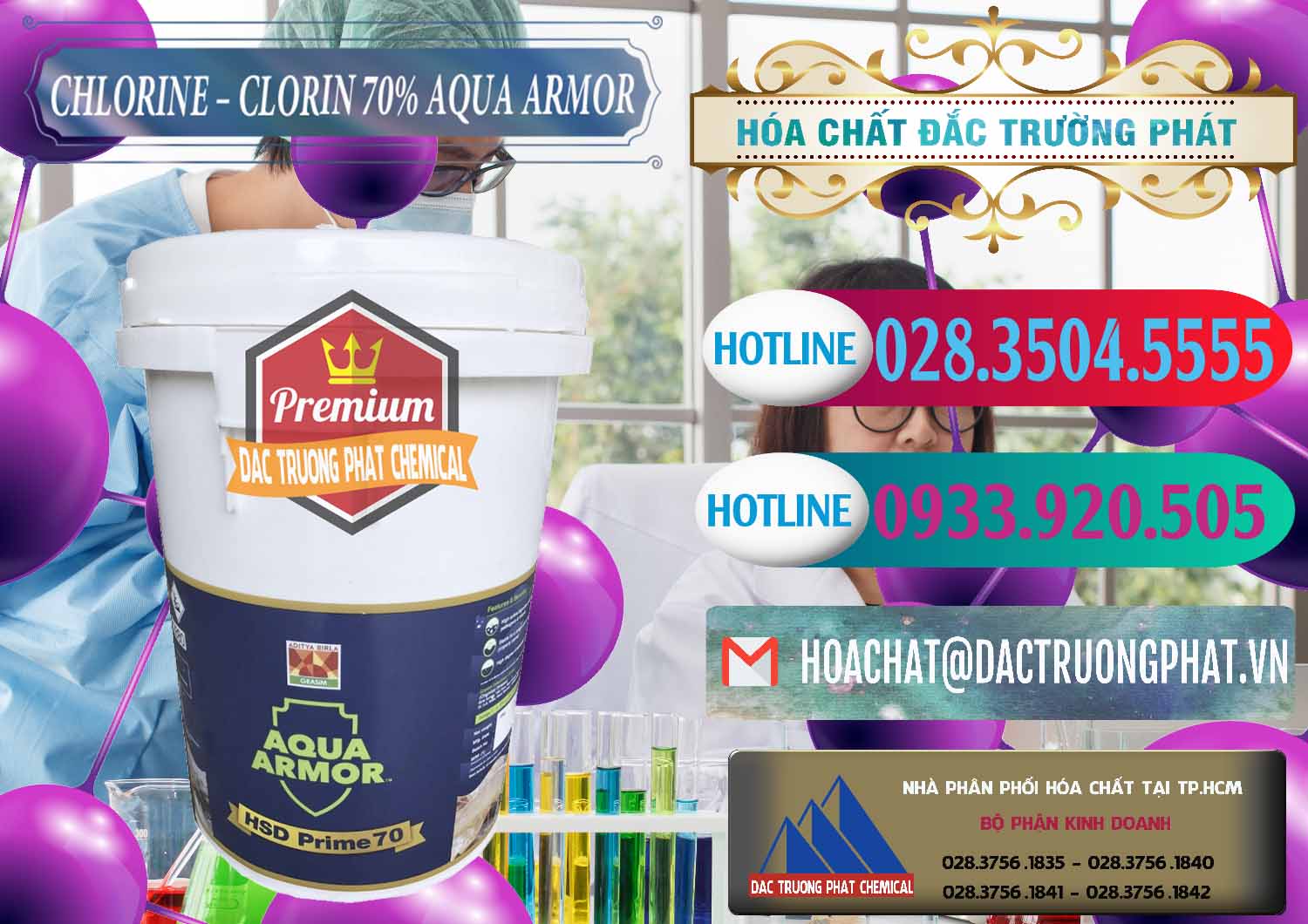 Cty chuyên bán và cung cấp Chlorine – Clorin 70% Aqua Armor Aditya Birla Grasim Ấn Độ India - 0241 - Đơn vị cung cấp và nhập khẩu hóa chất tại TP.HCM - truongphat.vn