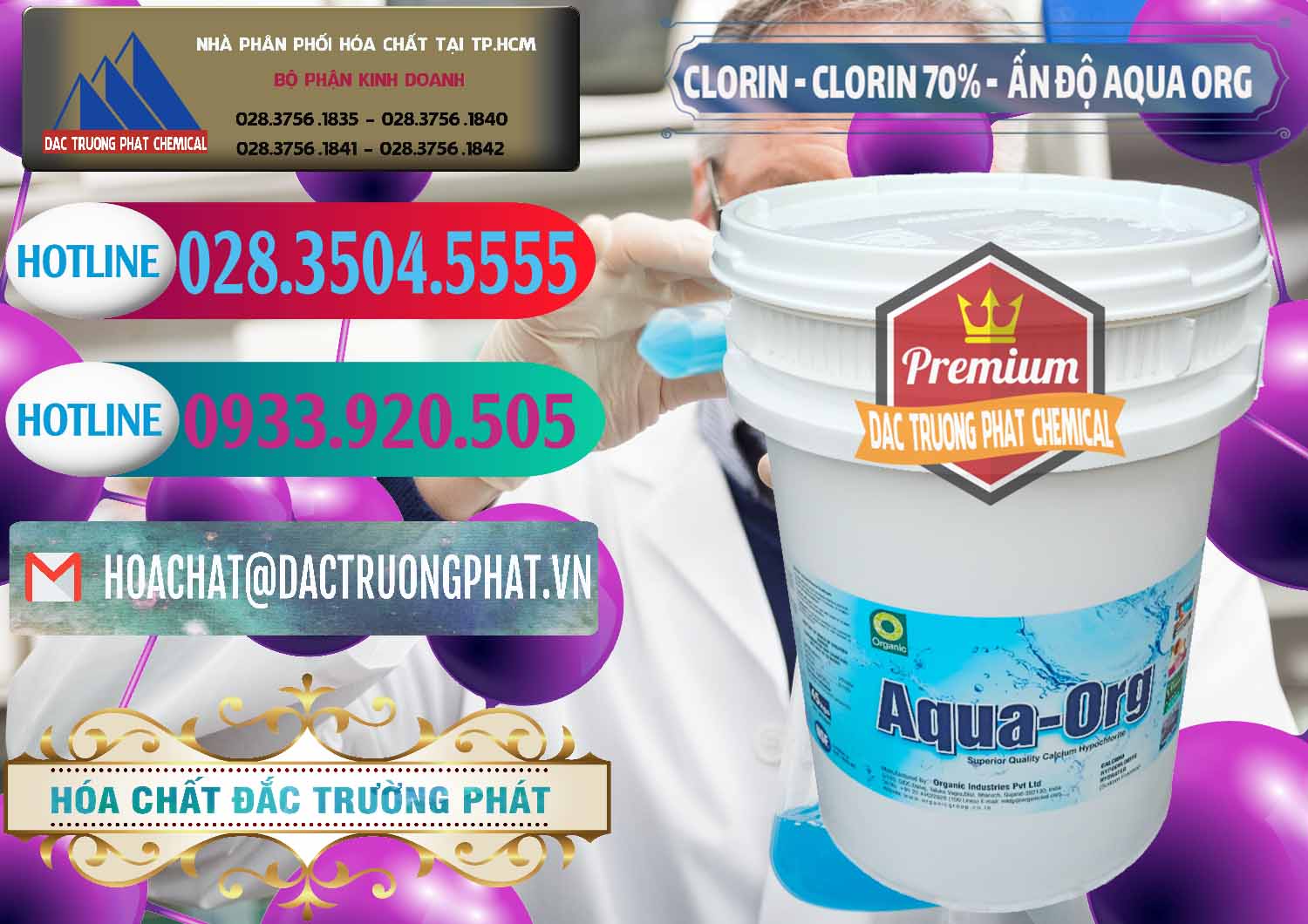 Chuyên phân phối & bán Chlorine – Clorin Ấn Độ Aqua ORG Organic India - 0051 - Chuyên bán và cung cấp hóa chất tại TP.HCM - truongphat.vn
