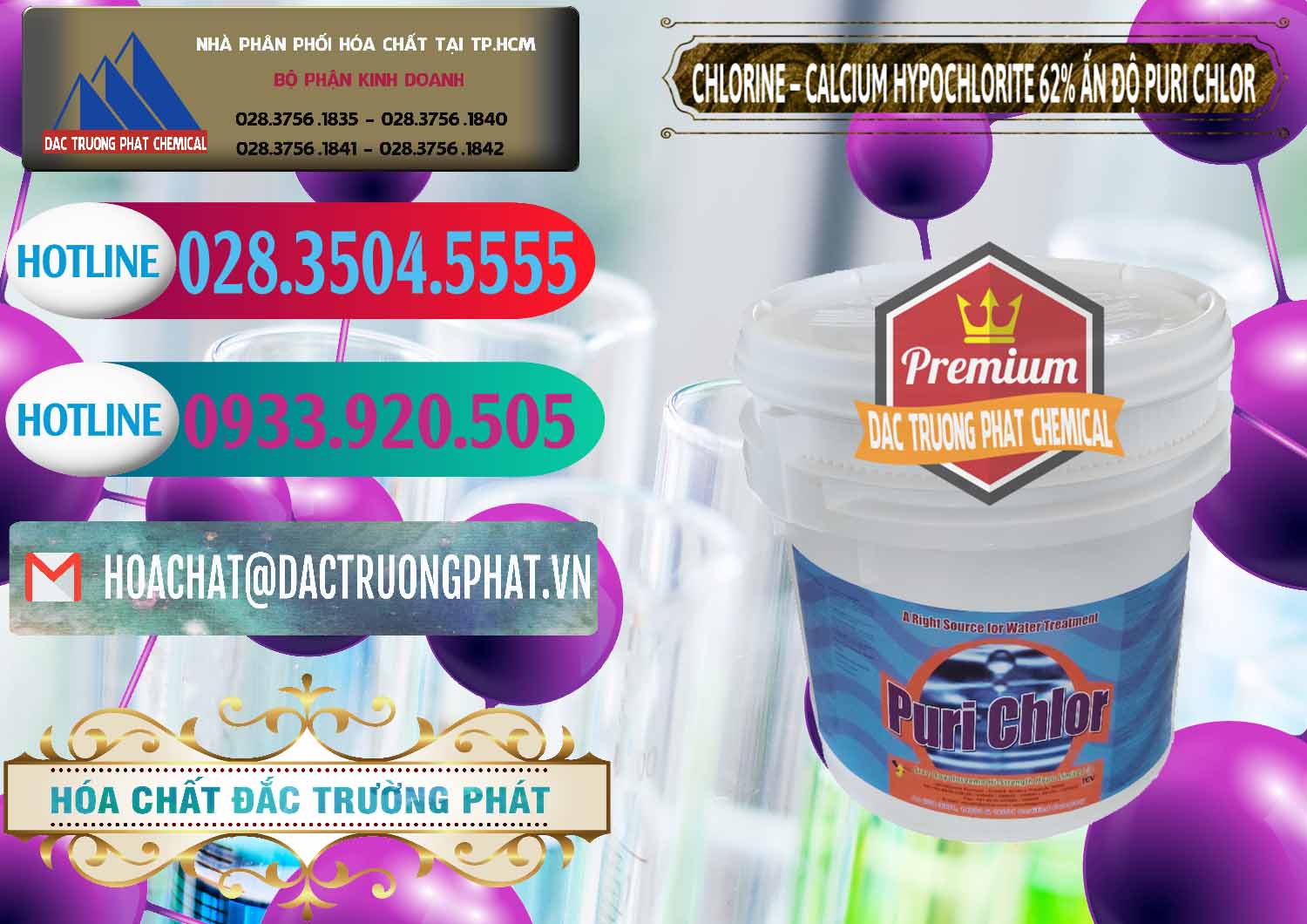 Công ty chuyên cung ứng & bán Chlorine – Clorin 62% Puri Chlo Ấn Độ India - 0052 - Cty phân phối ( nhập khẩu ) hóa chất tại TP.HCM - truongphat.vn