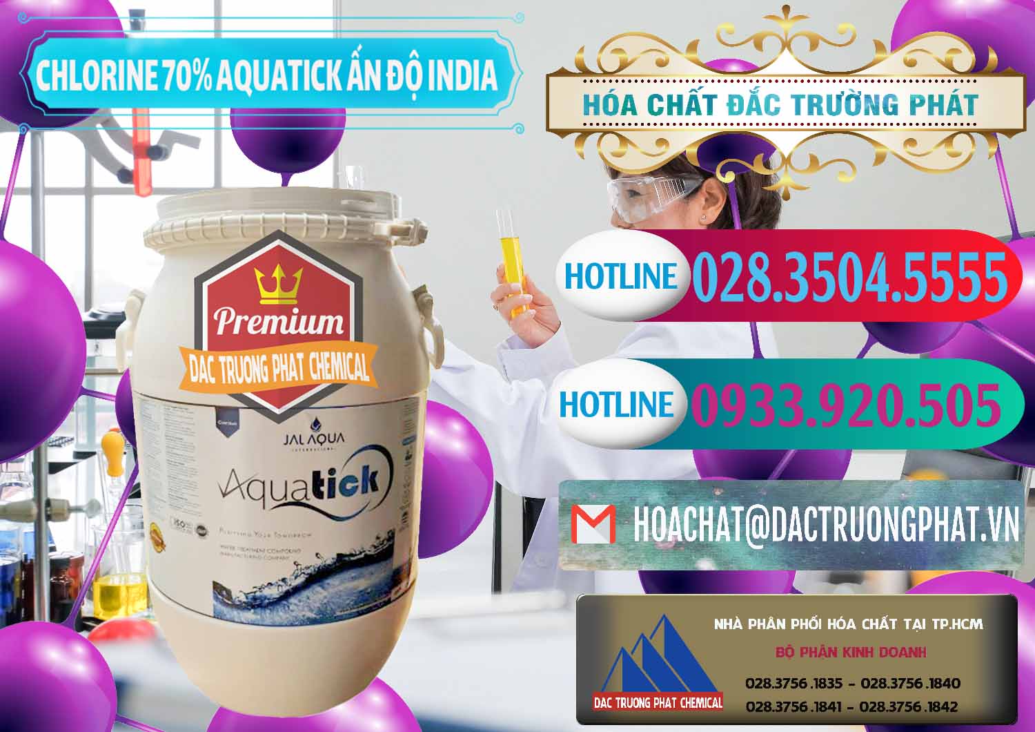 Cung ứng & bán Chlorine – Clorin 70% Aquatick Jal Aqua Ấn Độ India - 0215 - Công ty phân phối & cung cấp hóa chất tại TP.HCM - truongphat.vn