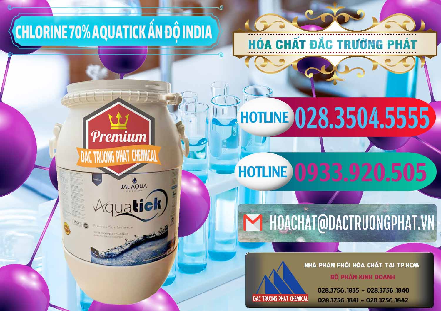 Cty cung cấp _ bán Chlorine – Clorin 70% Aquatick Jal Aqua Ấn Độ India - 0215 - Cty bán ( cung cấp ) hóa chất tại TP.HCM - truongphat.vn